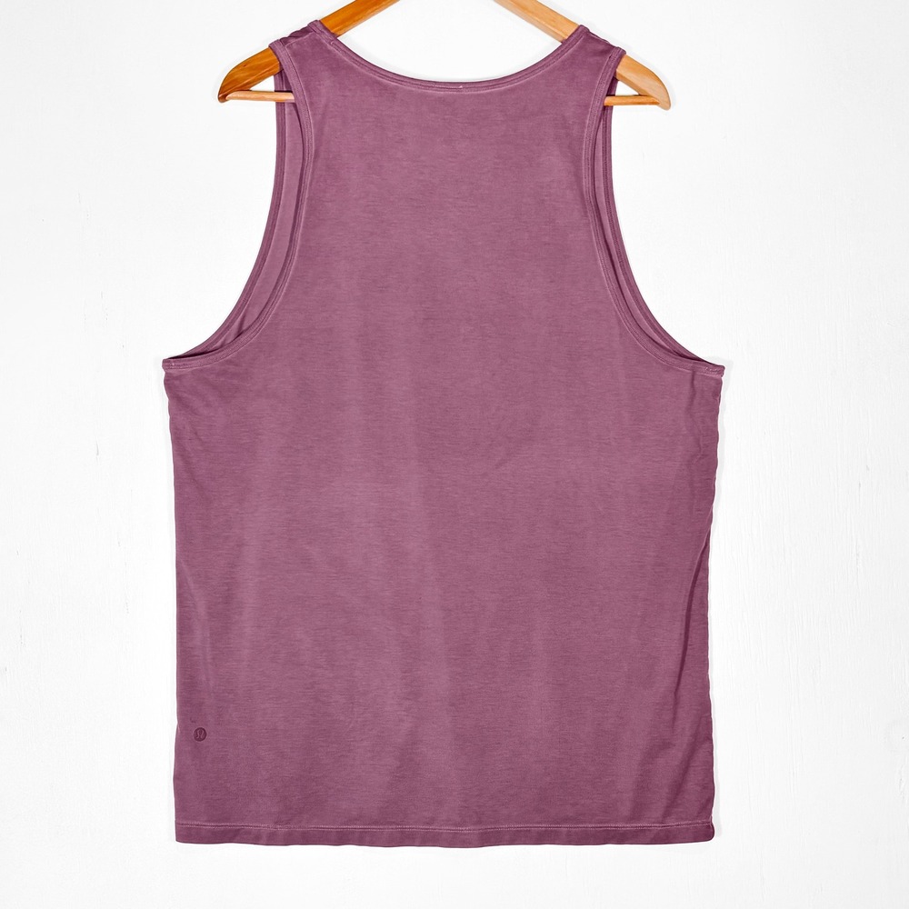 Lululemon Mens L The Fundamental Tank Top Breeze Dye Vintage Plum - Picture 2 of 5